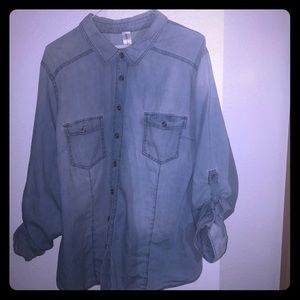 Blue jean button down